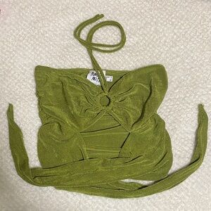 Princess Polly Olive Green Top